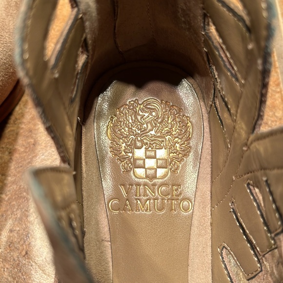 Vince Camuto Taupe Suede Booties - Picture 5 of 8